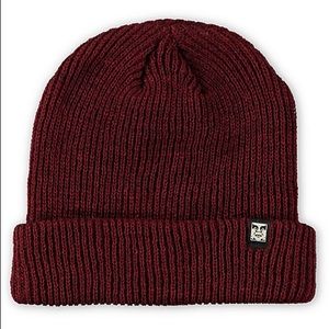 OBEY RUGER HEATHER BURGUNDY BEANIE